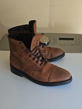 Men's Thursday Boot Co. Everyday Brown Leather Lace-Up Boots Men 8